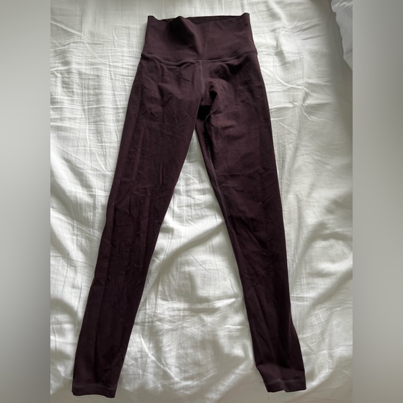 TNA high waisted burgundy leggings - Picture 1 of 4